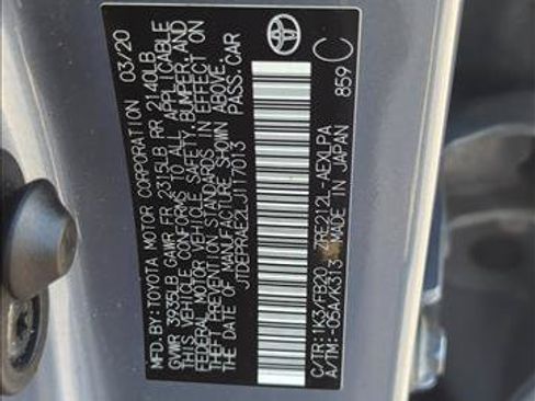 Used 2020 Toyota Corolla LE w/ Carpet Mat Package (TMS) FWD image 2
