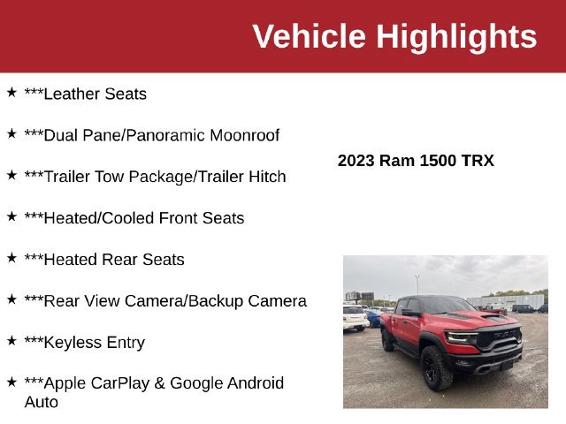 Used 2023 RAM 1500 TRX w/ TRX Level 2 Equipment Group AWD/4WD image 10