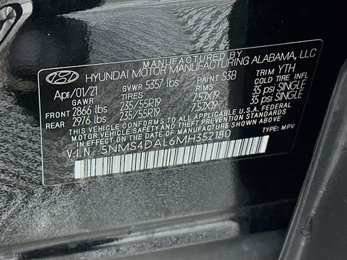 Used 2021 Hyundai Santa Fe Limited AWD/4WD image 12