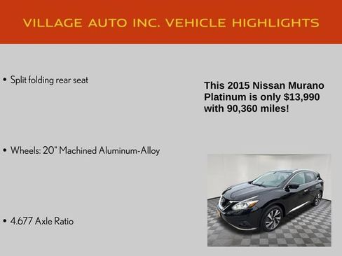 Used 2015 Nissan Murano Platinum w/ Platinum Technology Package AWD/4WD image 35