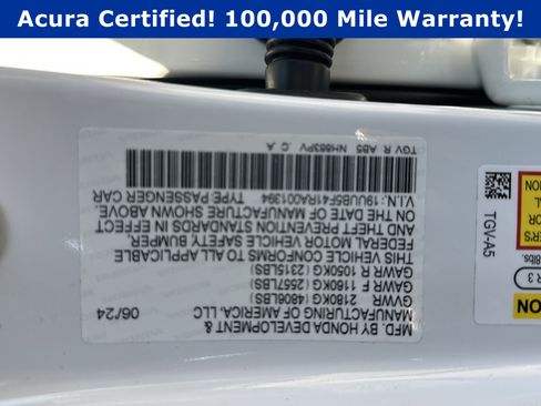 Certified 2024 Acura TLX w/ Technology Package image 39