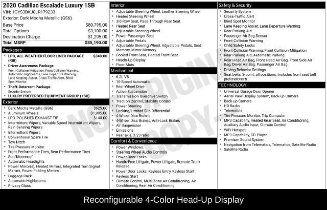 Used 2020 Cadillac Escalade Luxury RWD image 9