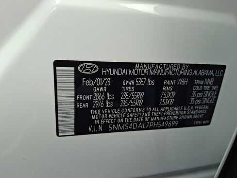 Certified 2023 Hyundai Santa Fe Limited w/ Cargo Package image 27