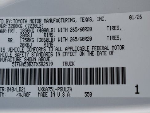 New 2026 Toyota Tundra Limited image 15