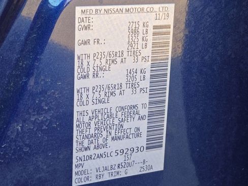 Certified 2020 Nissan Pathfinder S image 27