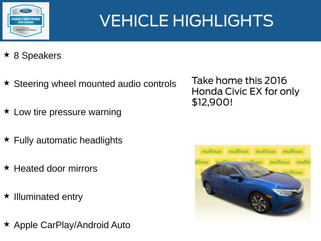 Used 2016 Honda Civic EX image 22