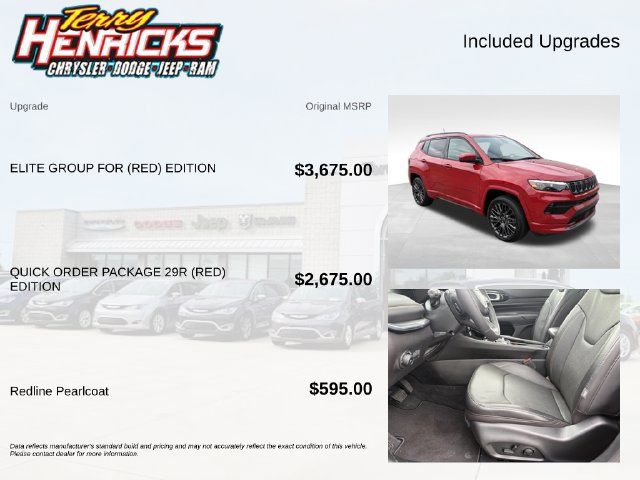Used 2023 Jeep Compass Limited w/ Elite Group for (Red) Edition AWD/4WD image 8