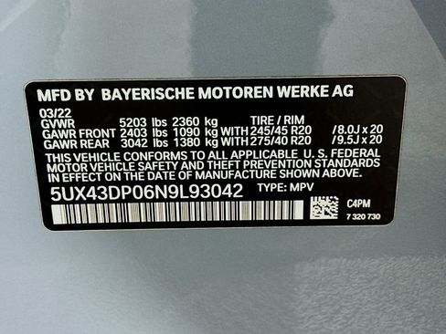 Used 2022 BMW X3 sDrive30i w/ M Sport Package 2 RWD image 33