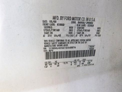 Used 2001 Ford Excursion Limited image 20