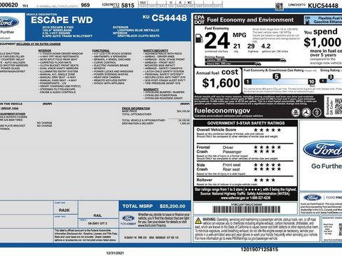 Used 2019 Ford Escape S FWD image 2