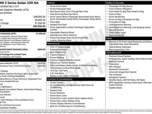 Used 2026 BMW 330i Sedan w/ Premium Package RWD image 1
