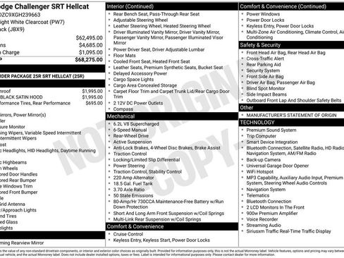 Used 2016 Dodge Challenger SRT Hellcat RWD image 26