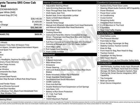Used 2017 Toyota Tacoma SR5 w/ Tow Package RWD image 7