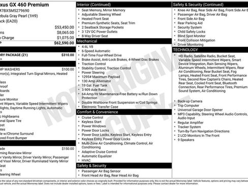 Used 2021 Lexus GX 460 Premium w/ Accessory Package AWD/4WD image 45