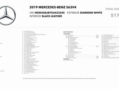 Used 2019 Mercedes-Benz S 63 AMG S 4MATIC Sedan w/ Warmth & Comfort Package
