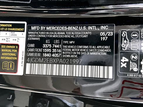 Certified 2023 Mercedes-Benz EQS 450+ 4MATIC SUV image 35