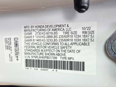 Used 2023 Honda Odyssey EX-L image 34