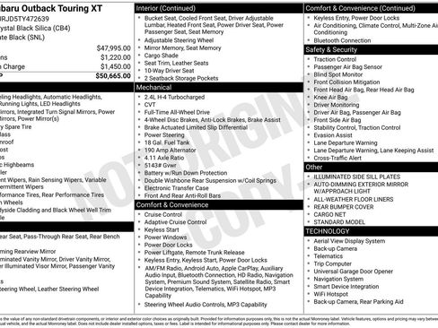 New 2026 Subaru Outback Touring XT AWD/4WD image 14
