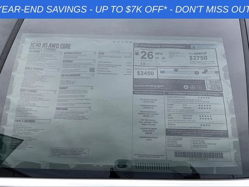 Used 2025 Volvo XC40 B5 Core image 31