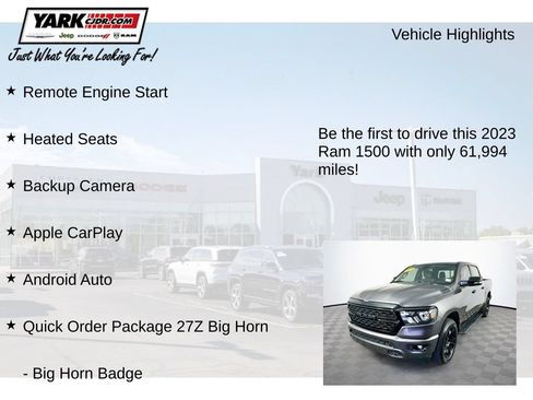 Used 2023 RAM 1500 Big Horn AWD/4WD image 13