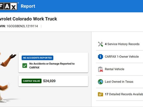 Used 2020 Chevrolet Colorado W/T w/ WT Convenience Package RWD image 6
