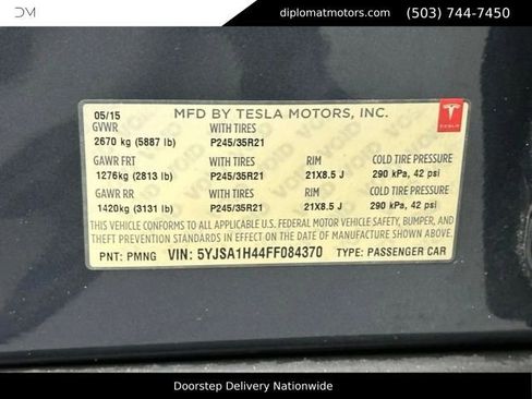 Used 2015 Tesla Model S P85D AWD/4WD image 45
