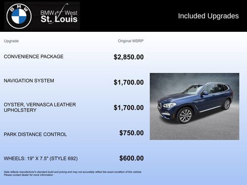 Used 2018 BMW X3 xDrive30i w/ Convenience Package image 20