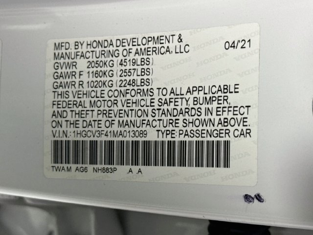 Used 2021 Honda Accord EX image 39