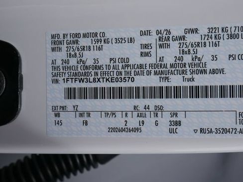 New 2026 Ford F150 XLT w/ Equipment Group 302A MID AWD/4WD image 28