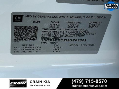 Used 2021 GMC Sierra 1500 AT4 w/ AT4 Value Package image 35