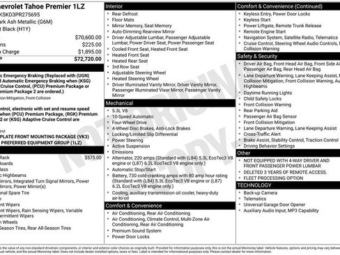 Used 2023 Chevrolet Tahoe Premier image 62