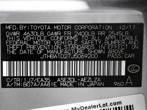 Used 2018 Lexus IS 300 F Sport w/ F Sport Package RWD image 69