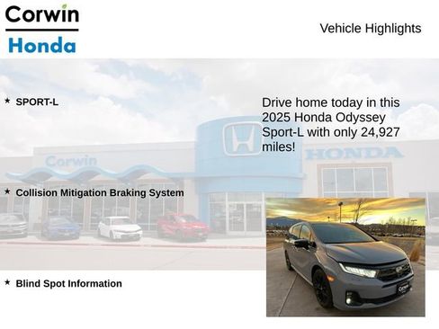 Used 2025 Honda Odyssey Sport-L image 6