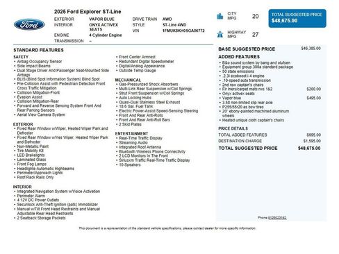 Used 2025 Ford Explorer ST-Line AWD/4WD image 41