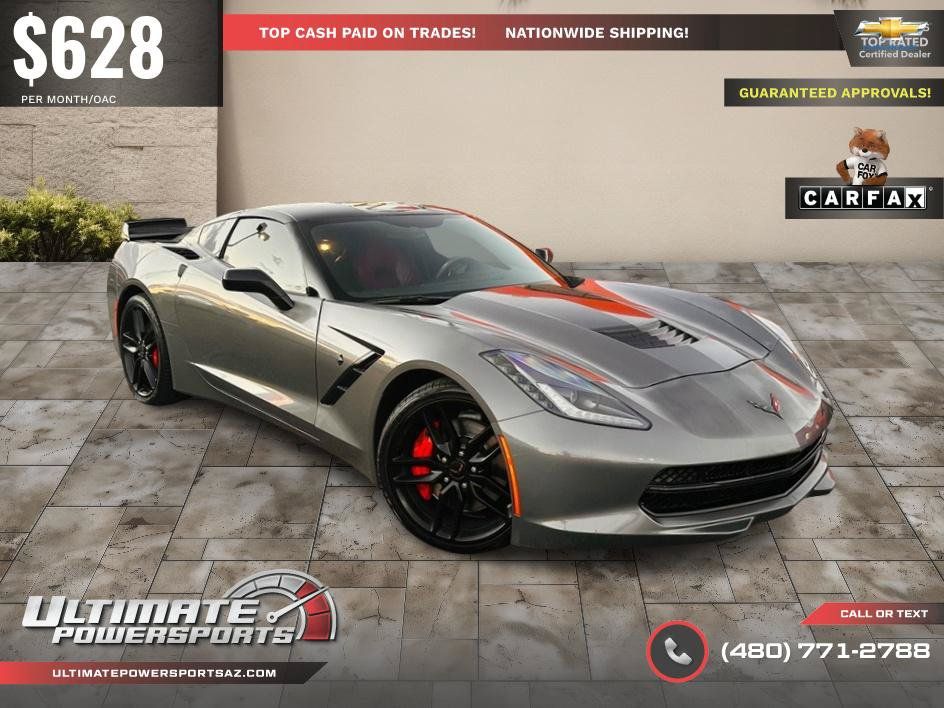 Used 2016 Chevrolet Corvette Stingray Coupe w/ Carbon Flash Badge Package RWD image 9