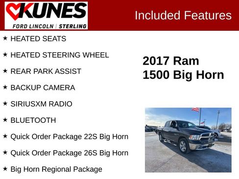 Used 2017 RAM 1500 Big Horn image 2