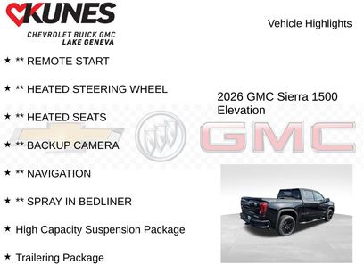 New 2026 GMC Sierra 1500 Elevation w/ Elevation Select Package