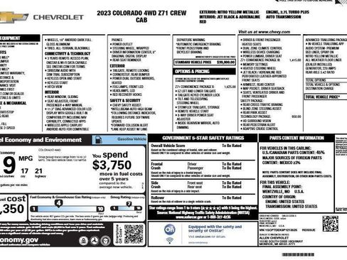 Used 2023 Chevrolet Colorado Z71 w/ Z71 Convenience Package 2 image 5