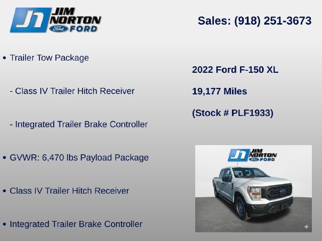 Used 2022 Ford F150 XL w/ Trailer Tow Package AWD/4WD image 8