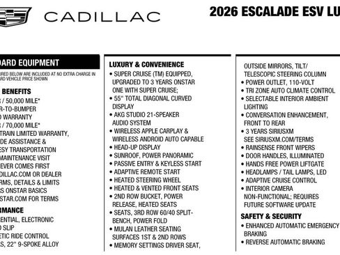 Used 2026 Cadillac Escalade ESV Luxury AWD/4WD image 5