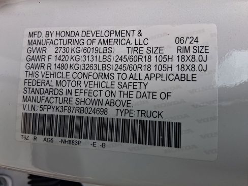 Used 2024 Honda Ridgeline Black Edition image 19