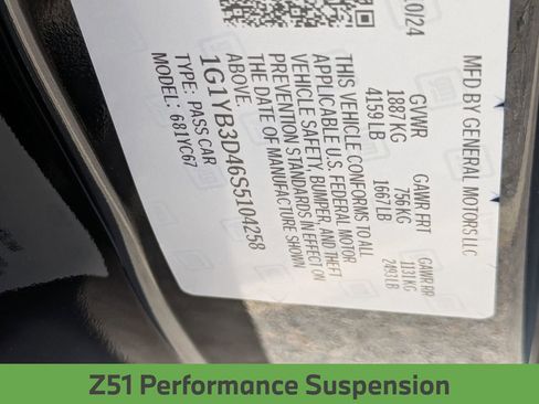 Used 2025 Chevrolet Corvette Stingray Preferred Conv w/ Z51 Performance Package image 33