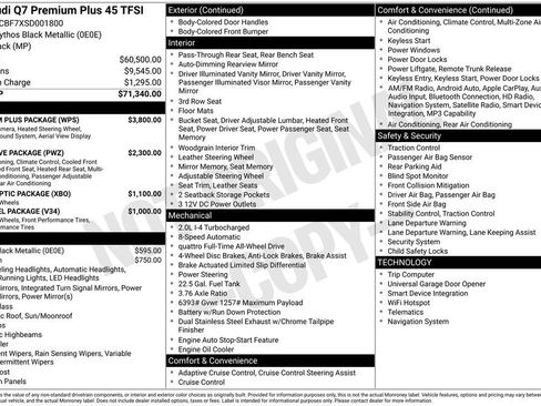 Used 2025 Audi Q7 2.0T Premium Plus w/ Premium Plus Package image 6