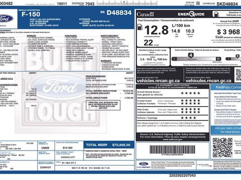 Used 2025 Ford F150 XLT w/ Equipment Group 301A Standard image 55