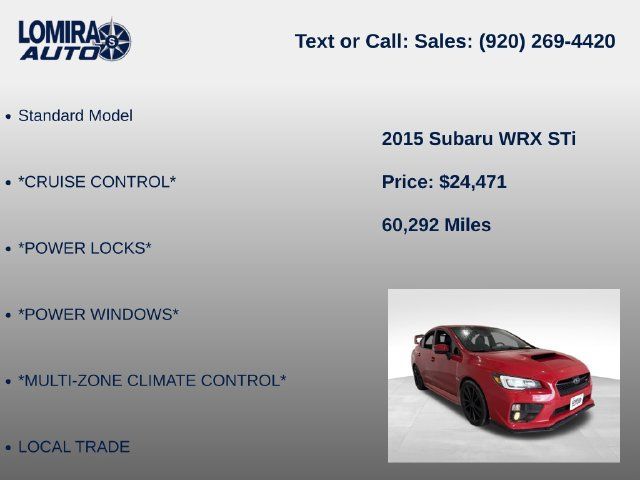 Used 2015 Subaru WRX STI AWD/4WD image 8
