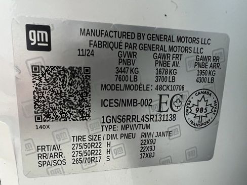 Used 2025 Chevrolet Tahoe RST w/ RST Capability Package image 65