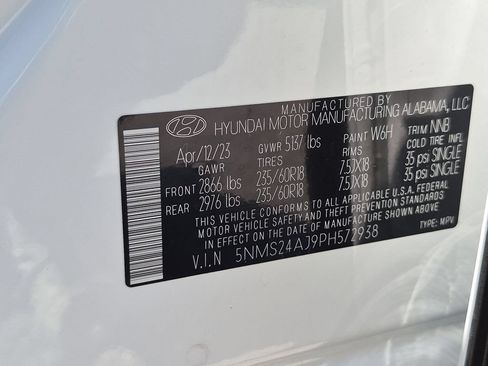 Used 2023 Hyundai Santa Fe SEL w/ Cargo Package FWD image 35