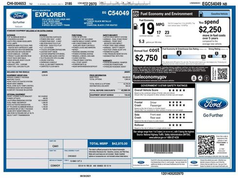 Used 2014 Ford Explorer XLT w/ Equipment Group 202A image 42