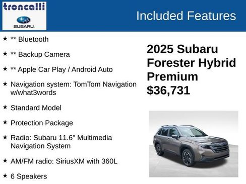 Used 2025 Subaru Forester Premium w/ Protection Package (1PH) image 3