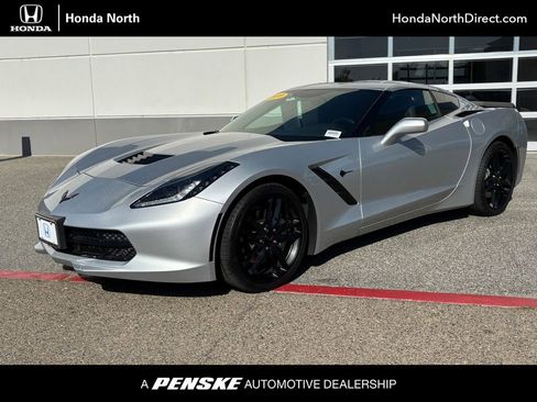 Used 2019 Chevrolet Corvette Stingray Coupe w/ Carbon Flash Badge Package RWD image 1
